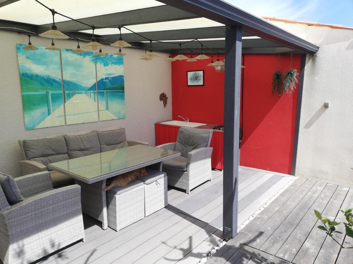 Studio Independant Chez L'Habitant Avec Piscine Et Cuisine Exterieures La Rochelle  Eksteriør bilde