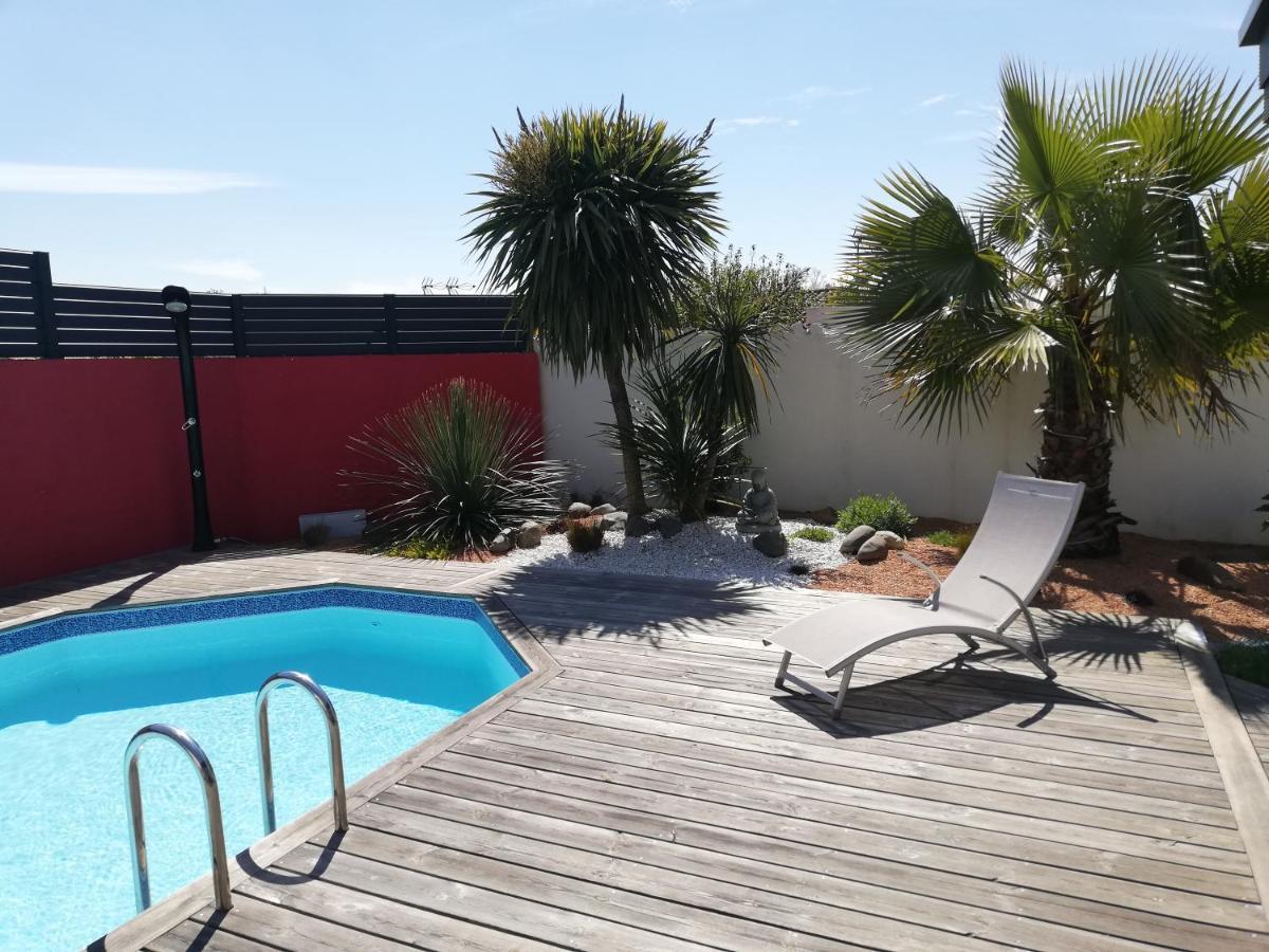 Studio Independant Chez L'Habitant Avec Piscine Et Cuisine Exterieures La Rochelle  Eksteriør bilde