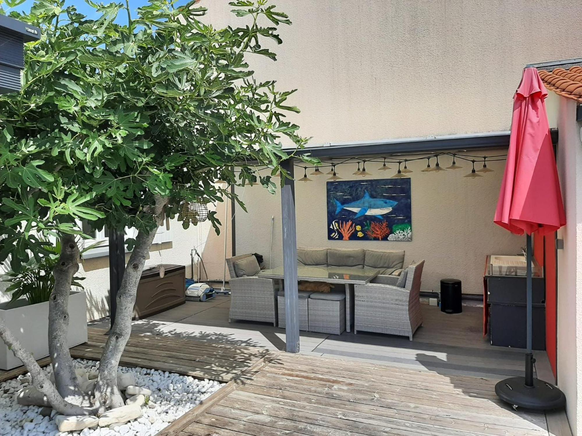 Studio Independant Chez L'Habitant Avec Piscine Et Cuisine Exterieures La Rochelle  Eksteriør bilde